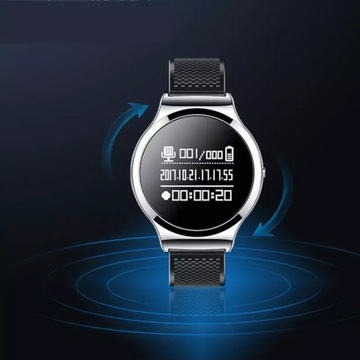 МИНИ-ДИКТОФОН ШПИОНСКИЕ ЧАСЫ ОБНАРУЖЕНИЕ 32 ГБ S8