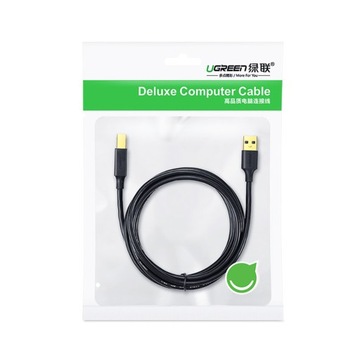 Кабель принтера UGREEN USB 2.0 A-B, позолоченный, 2 м