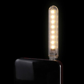 Лампа Mini 8 LED USB - холодный цвет