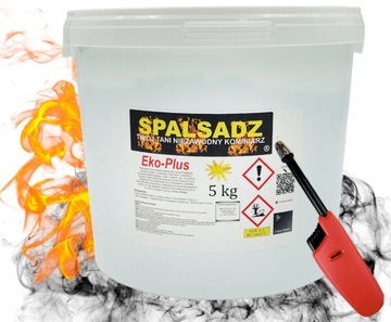 SPALSADZ DO WYPALANIA SADZY PIECA NA SADZĘ Dodatek węgla KATALIZATOR 5kg