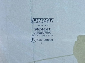 FIAT BRAVO SKLO (OKNO) DVEŘE PRAVÝ ZADNÍ