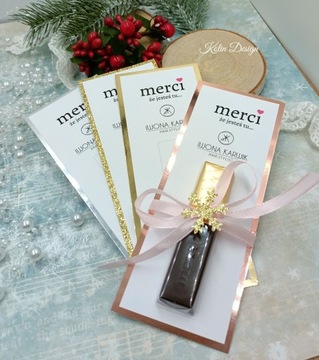 спасибо клиентам за ЛОГОТИП Merci в виде снежинки