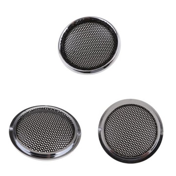 3x 1-calowy czarny dekoracyjny okrągły grill
