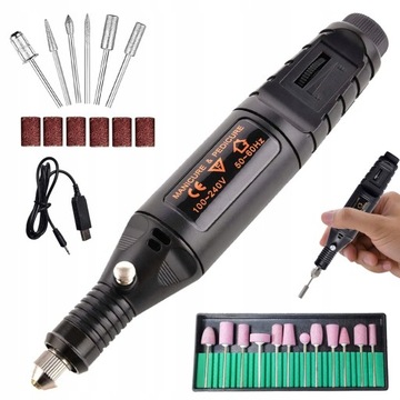 ЭЛЕКТРИЧЕСКАЯ ПИЛОЧКА ДЛЯ НОГТЕЙ ПОРТАТИВНЫЙ МАНИКЮР