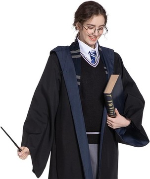 PRZEBRANIE HARRY POTTER RAVENCLAW PELERYNA CZARODZIEJA TOGA M/L 164/170
