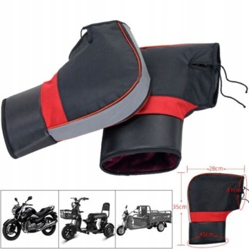 1Pair Duży Strażnik Cieplejsze Rękawice Motocykl