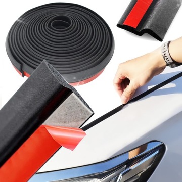 OSŁONA KRAWĘDZI DRZWI SAMOCHODOWYCH USZCZELKA 2m TAŚMA LISTWA WYGŁUSZAJĄCA