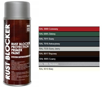 DECO COLOR RUST BLOCKER SPRAY 4w1 RAL 9006 PÓŁMAT