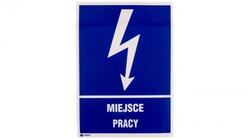 Samoprzylepna tabliczka ostrzegawcza /MIEJSCE