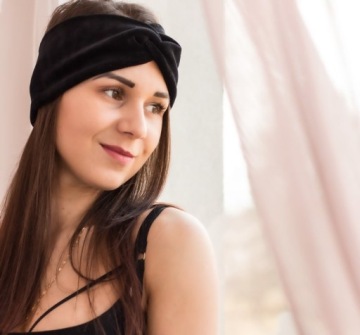 Красивая женская БАРХАТНАЯ ПОВЯЗКА НА ГОЛОВУ, ТЕПЛАЯ, УЗЕЛ, ЦВЕТНАЯ