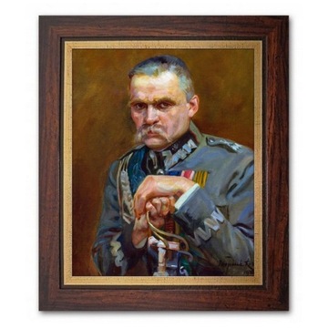 Obraz PORTRET MARSZAŁEK JÓZEF PIŁSUDSKI RAMA
