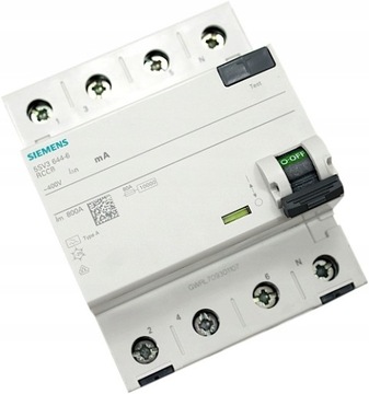 WYŁĄCZNIK RÓŻNICOWO-PRĄDOWY 4P 25A 30mA AC SIEMENS