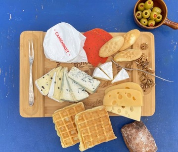 БАМБУКОВАЯ ДОСКА ДЛЯ ЗАКУСОК, СЫРА И СНЕКОВ