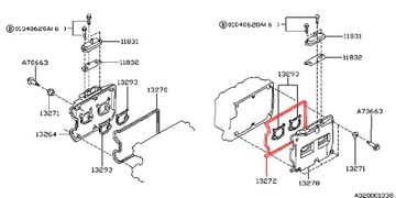 SUBARU LEGACY FORESTER TĚSNĚNÍ KRYTU VENTILU