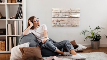 Магнитная доска Стеклянная картинка DESKS IN WHITE 60x40cm + набор аксессуаров