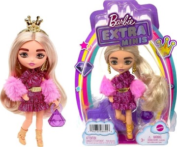 LALKA BARBIE EXTRA MINIS RÓŻOWA QUEEN BLOND HJK67