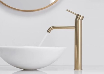 Унитаз Rea, Gold Rant + Умывальник, Gold Rant + Золотой смеситель + Золотая пробка