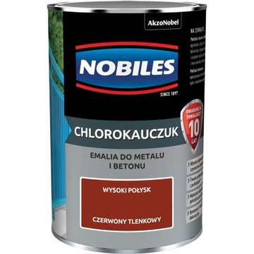 NOBILES Chlorokauczuk CZERWONY TLENKOWY 0,9L