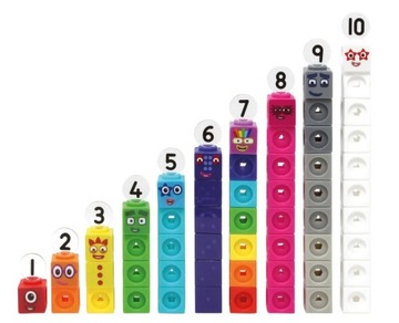 Блоки, математические кубики, 1–10, кубики MathLink