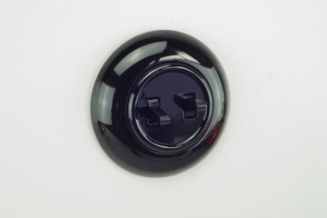 Черный переключатель с двойным разъемом, круглый чердак, переключатель света на чердаке