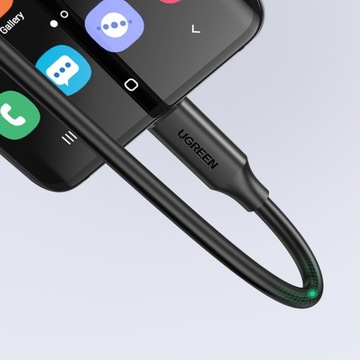 КАБЕЛЬ-УДЛИНИТЕЛЬ UЗЕЛЕНЫЙ USB C / USB C QC PD 4K 60Гц 100Вт 1м