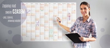 Большой планировщик ШКОЛА 2024/25, сухостираемый, 144x102 B0 с креплением