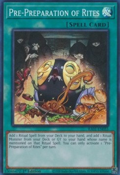 Yu-Gi-Oh! TCG: Pre-Preparation of Rites (V.1) (RA01)