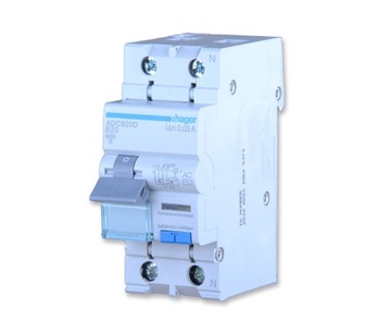 HAGER ADC920D WYŁĄCZNIK RÓŻNICOWOPRĄDOWY 1P+N B20A