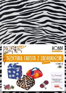 TEKTURA FALISTA Z NADRUKIEM MIX A4 /10 arkuszy