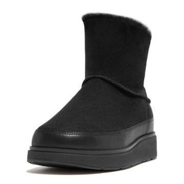 FitFlop Śniegowce Gen-Ff Shearling GS6-090 All Black 090