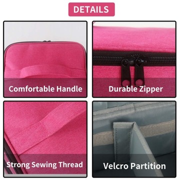 Сумка для хранения лака на 30 бутылочек с регулируемыми отделениями.