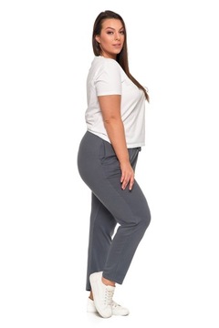 СПОРТИВНЫЕ БРЮКИ ЖЕНСКИЕ, СЕРЫЕ, ПРЯМЫЕ НОГИ, КАРМАНЫ, MORAJ R.S.