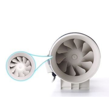 Wentylator wyciągowy kanałowy 150 mm do łazienki kuchni Mocny 45W 310 m3h