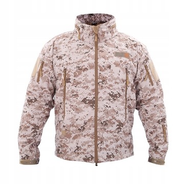 WOJSKOWA PRZECIWDESZCZOWA KURTKA MĘSKA SOFTSHELL