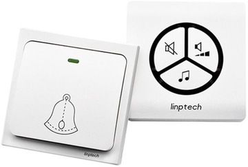 Dzwonek bezprzewodowy Linbell G1, bezbateryjny, wodoodporny IPX7