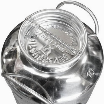 БОЧКА из НЕРЖАВЕЮЩЕЙ СТАЛИ INOX, герметичная пузырьковая банка, 10л, для самогона