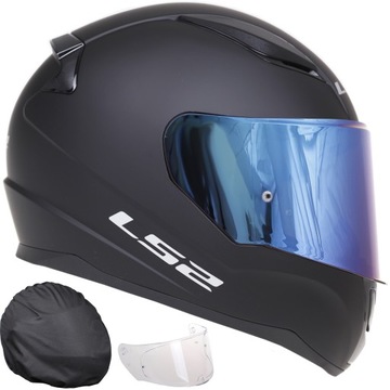 KASK MOTOCYKLOWY LS2 FF353 RAPID II CZARNY MAT INTEGRALNY 2 SZYBY