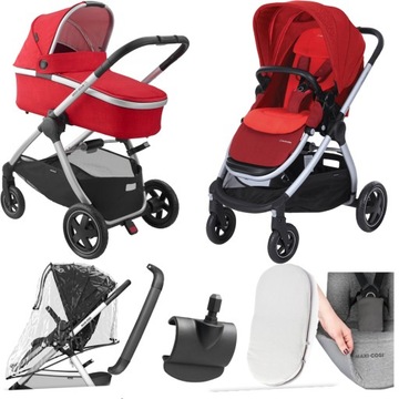 SUPER TANI WÓZEK 2W1 MAXI-COSI ADORRA 10 I ORIA + AKCESORIA