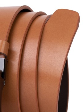 Мужской ремень КОЖАНЫЙ RUDY с автоматической пряжкой для брюк.