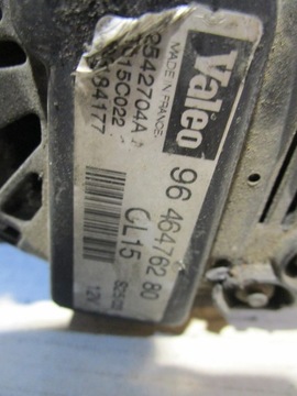 ALTERNÁTOR 9646476280 PEUGEOT 207 C3 1.4 HDI