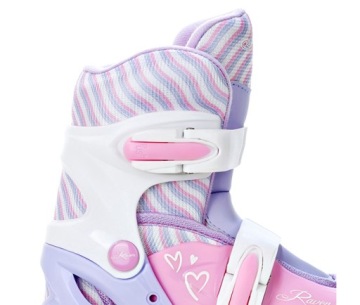 Регулируемые роликовые коньки 3в1 RAVEN Loret Lila/Pink 34-37 LED колеса