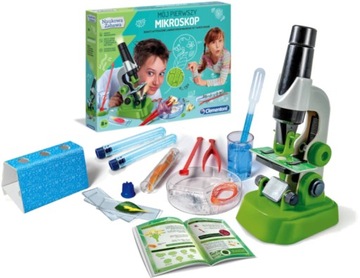 CLEMENTONI MÓJ PIERWSZY MIKROSKOP LABORATORIUM 8+