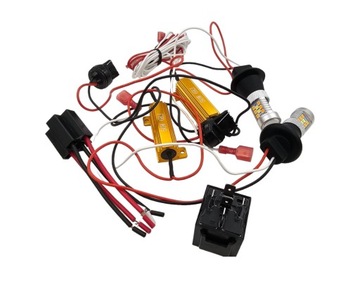 СВЕТОДИОДНЫЕ ДХО ПОВОРОТЫ + ДНЕВНЫЕ ОГНИ 28SMD 2in1 W21W T20 ULTRA POWERFUL
