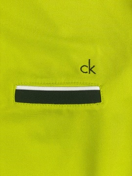 Calvin Klein polo męskie klasyk unikat logo golf L