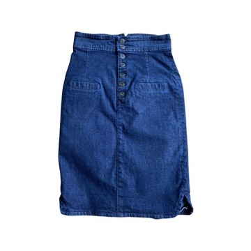 jeansowa spódnica MIDI MANGO S, M wysoki stan 3096n