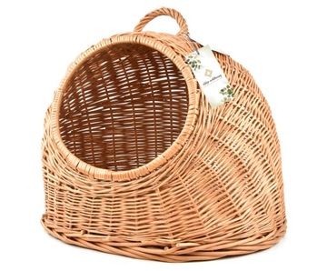Budka z wikliny Domek Legowisko dla psa kota 49 cm