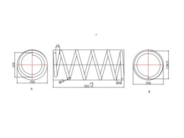 ПОДВЕСКА ПРУЖИНА ПЕРЕДНЯЯ Л/П RENAULT KANGOO 98-