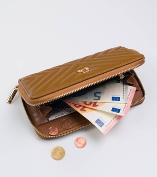 LuluCastagnette duży portfel damski z ekoskóry