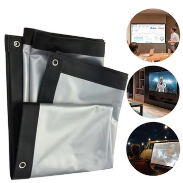 НАСТЕННЫЙ ПРОЕКЦИОННЫЙ ЭКРАН ДЛЯ ВНУТРЕННЕГО НАРУЖНОГО ПРОЕКТОРА, СКЛАДНОЙ 16:9