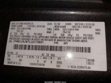 Ford Escape III 2020 Ford Escape 2.0 250KM 4X4 wersja TITANIUM, od firmy ubezpieczeniowej 2.0, zdjęcie 19